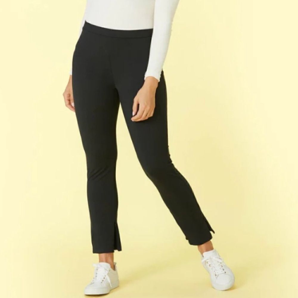 Summersalt The Everyday Legging Pant Zip Ankle Black